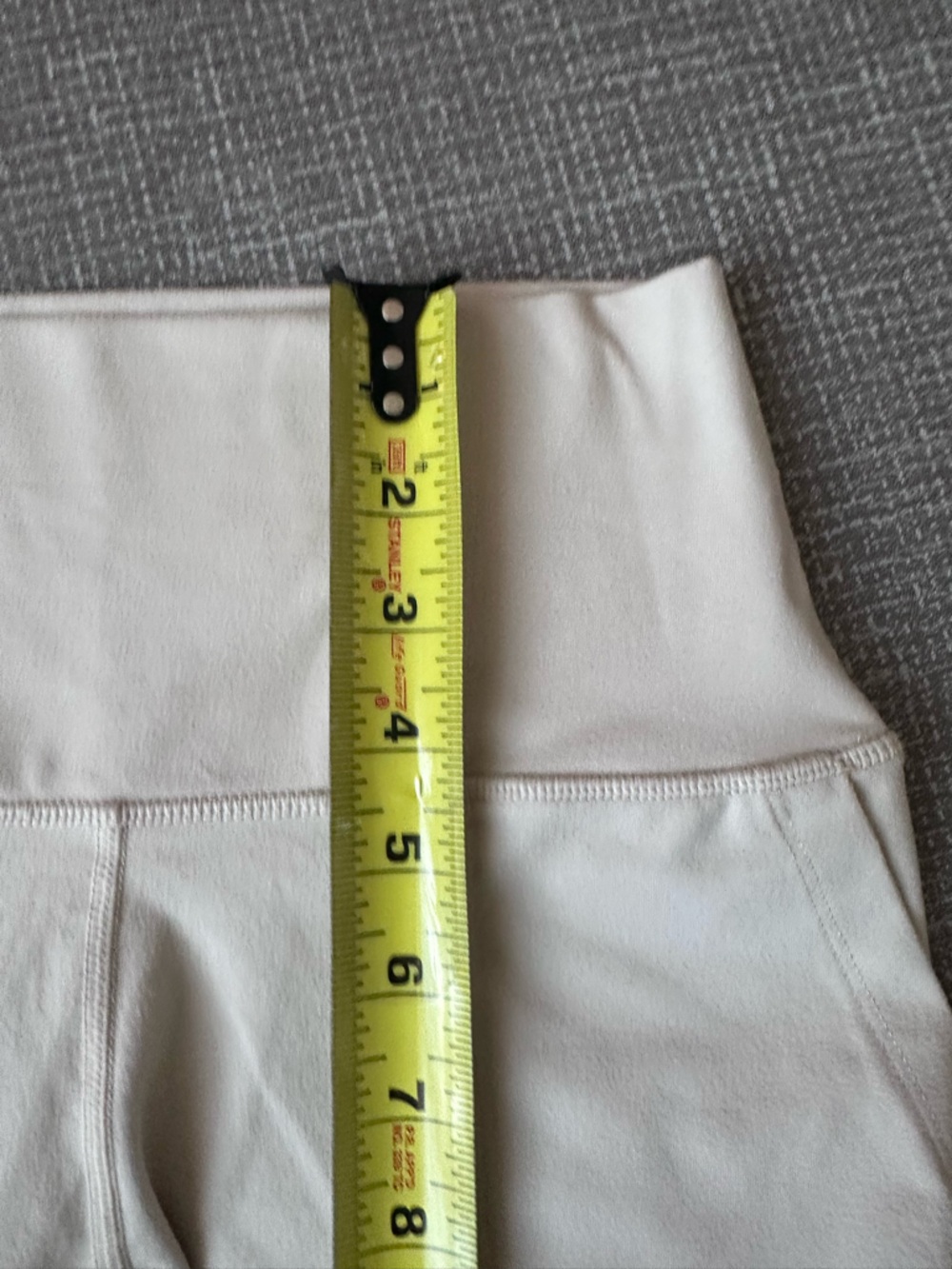 OFFLINE by Aerie Flare Leggings Womens M Ivory High Rise Yoga Pants Pockets - Picture 7 of 12